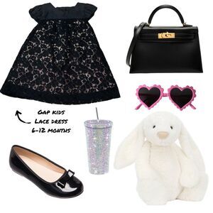 Gap Kids Black Lace Dress 6-12 Months